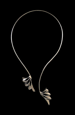 collar tipo gargantilla Ramo realizado en plata ley 9.25